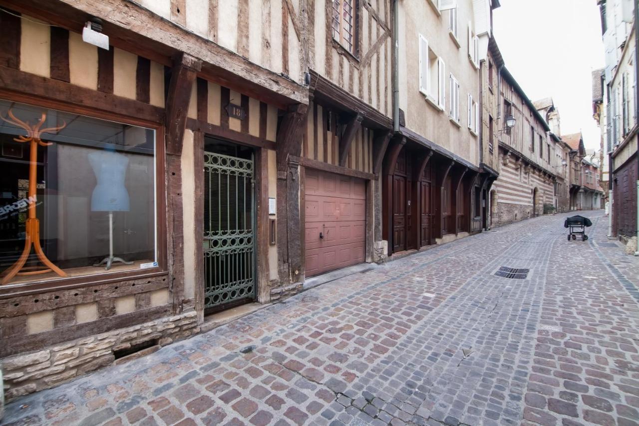 Appartement Charmant A Troyes Avec Jardin Cloture 50 M² Luaran gambar